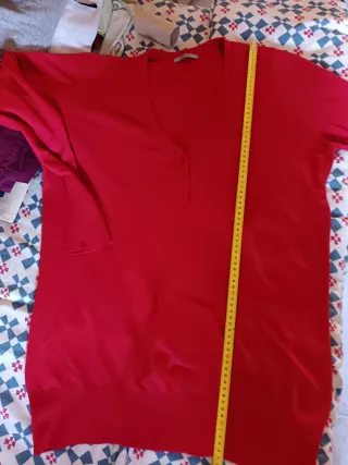 Jersey rojo, 75cm largo