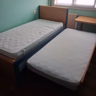 Cama nido doble con colchones 90x190cm