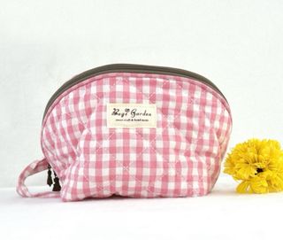 Neceser de Algodón Acolchado con Vichy Grande