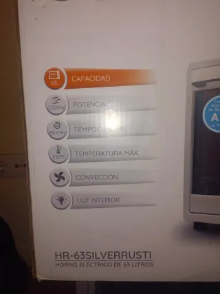 Horno Eléctrico Grunkel 63L