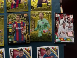 Lote cromos Adrenalyn Messi, Suárez, Neymar