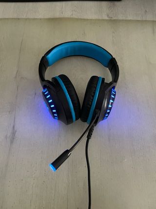 Cascos Gamer PS4 Azul y Negro
