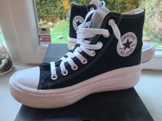 Botas Converse Plataforma Negras,  apenas uso