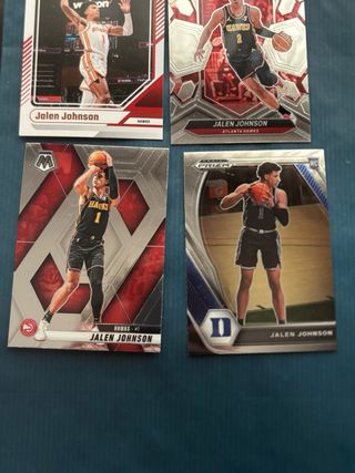 Lote 4 Cromos Jalen Johnson Baloncesto