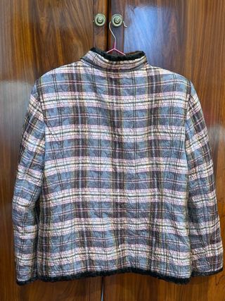 Chaqueta invierno mujer cuadros DIFUSION