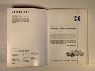 Alfa Romeo 2000 Berlina Libretto Uso e Manutenzion