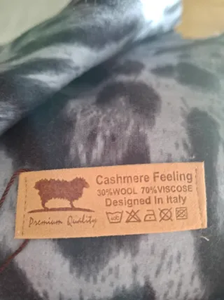 Bufanda nueva estampado leopardo