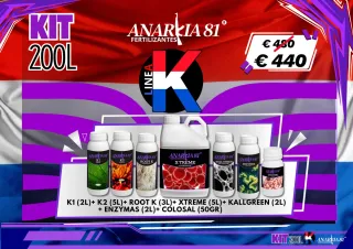 Kit Fertilizantes Anarkia81 Línea K 200L