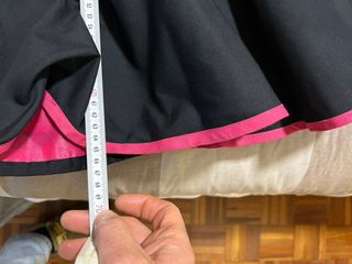 Falda Sevillanas ensayo negra y amarilla