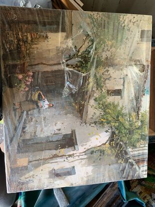 Cuadros y oleos del pintor ya fallecido