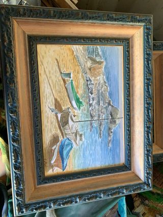 Cuadros y oleos del pintor ya fallecido