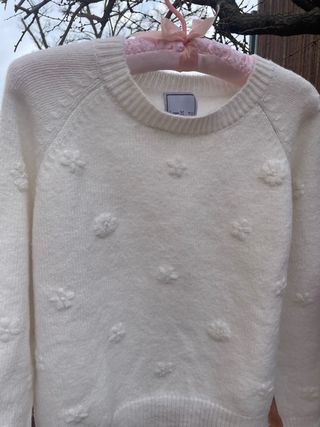 Jersey blanco con flores