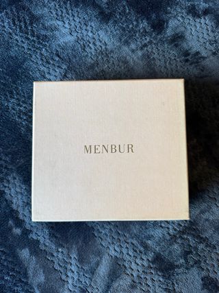 Bolso de fiesta Menbur marrón y dorado