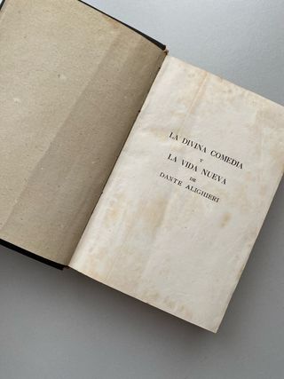 Divina comedia libro antiguo