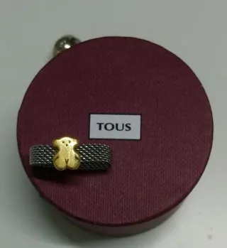 Anillo Tous Oso Oro y Acero
