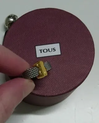 Anillo Tous Oso Oro y Acero