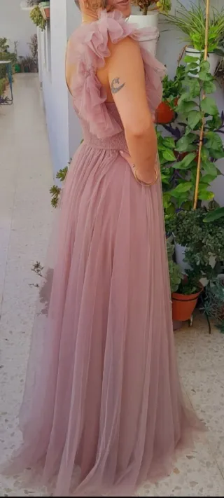 Vestido de fiesta rosa