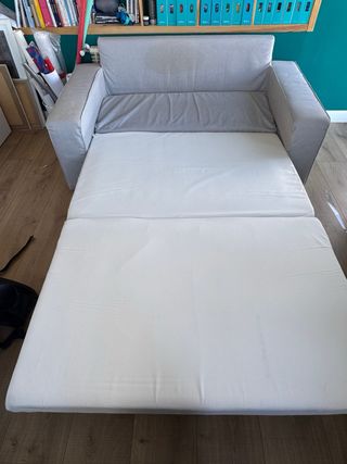 Divano letto IKEA VILASUND in tessuto grigio