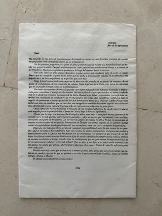 Carta del Che a Fidel