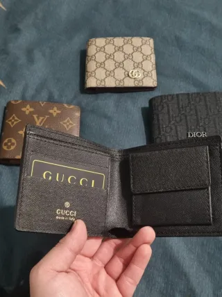 Cartera Gucci Hombre Negra y Marrón