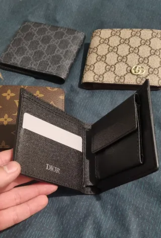 Cartera Gucci Hombre Negra y Marrón