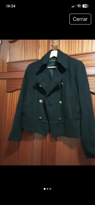 Americana de lana negra