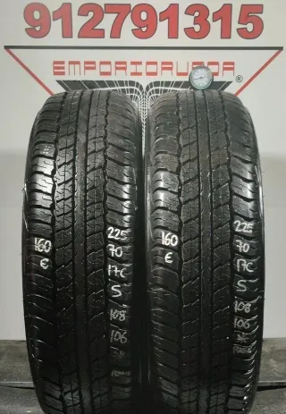 4UD 225 70 17C S DUNLOP RUEDA YA MONTADA M+S