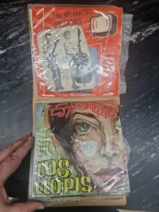 Lote de Discos 20 vinilos 45 rom muy antiguos
