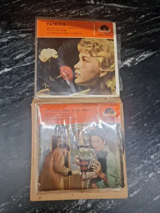 Lote de Discos 20 vinilos 45 rom muy antiguos