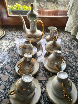 Juego de café 10 servicios porcelana