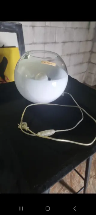 Lámpara de cristal esférica