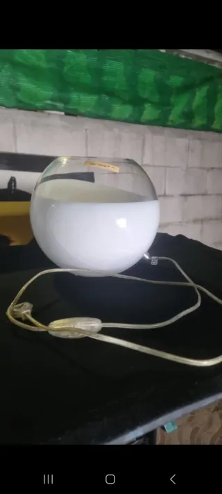 Lámpara de cristal esférica