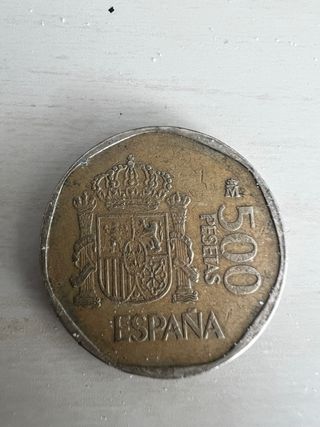 Moneda 500 pesetas 1988 Juan Carlos Sofía