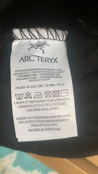 Gorro Arc'teryx Bird Head Toque Negro/Gris