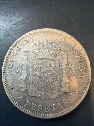Moneda 5 Pesetas Alfonso XIII 1898