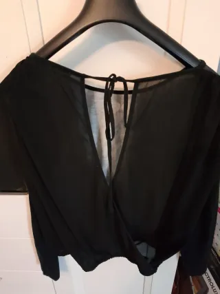 Maglia con stampa floreale e leopardata tg S