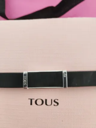 Pulsera Tous Plata y Caucho. Original