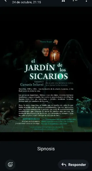 EL JARDÍN DE LOS SICARIOS, EPISODIO I "GENESIS INF