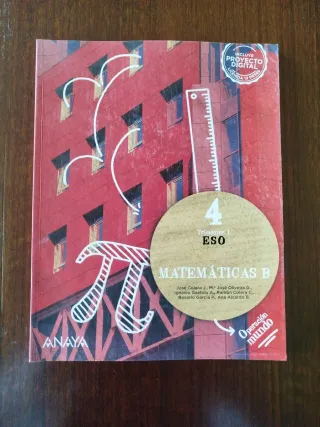 Matemáticas b 4 eso anaya
