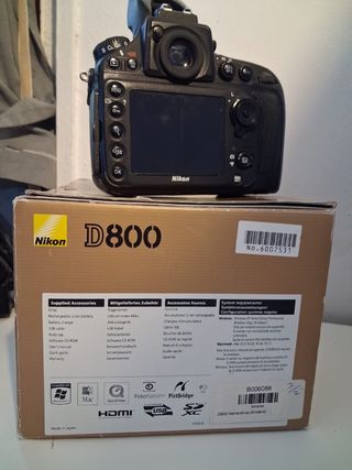 Nikon D800 Full Frame + Objetivo