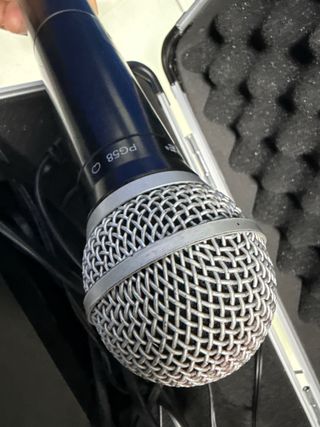 Micrófono Shure PG58 Inalámbrico Negro/Plata