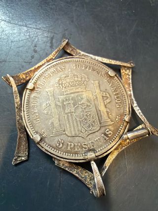 Moneda 5 Pesetas Amadeo I 1871