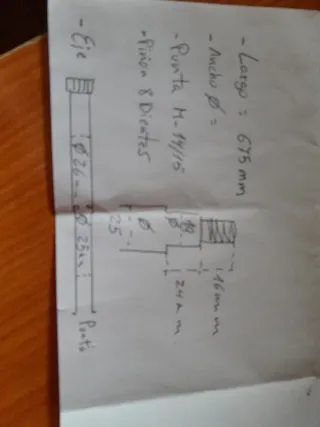 Eje del Volante de DUMPER AUSA