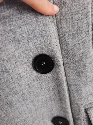 Abrigo Lana Manteco Zara Gris