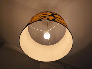 Lámpara de techo tela y metal