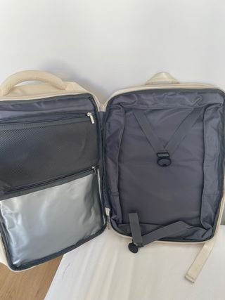 Mochila de viaje beige