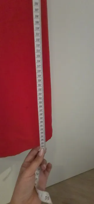 Vestido rojo largo evento mujer