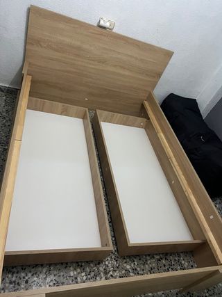 Cama Matrimonio 135x200 Madera solo la estructura