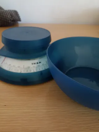 Báscula de cocina IKEA azul