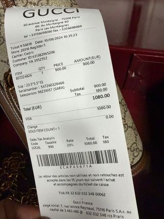 Bolso Gucci Beige y Marrón